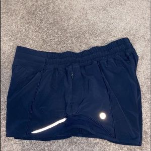 LULULEMON Navy Blue Hotty Hot Shorts